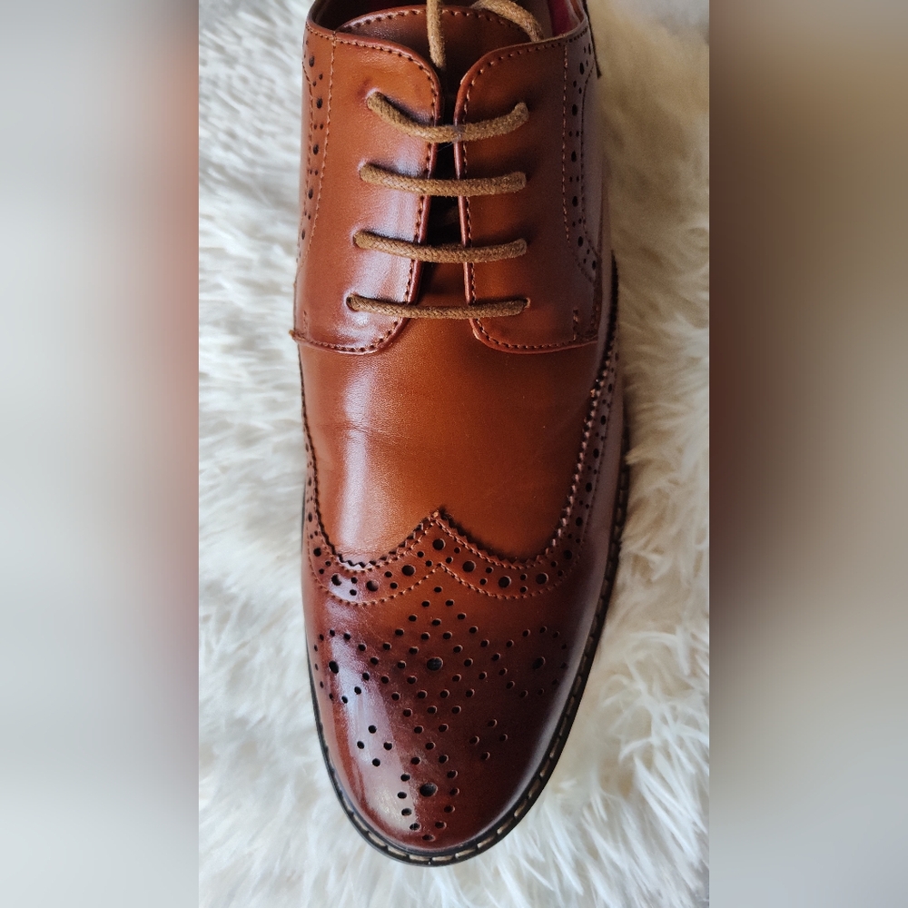 Temeshu Men's Dress Shoes Casual Oxford Shoes Business Formal Shoes - Picture 6 of 16